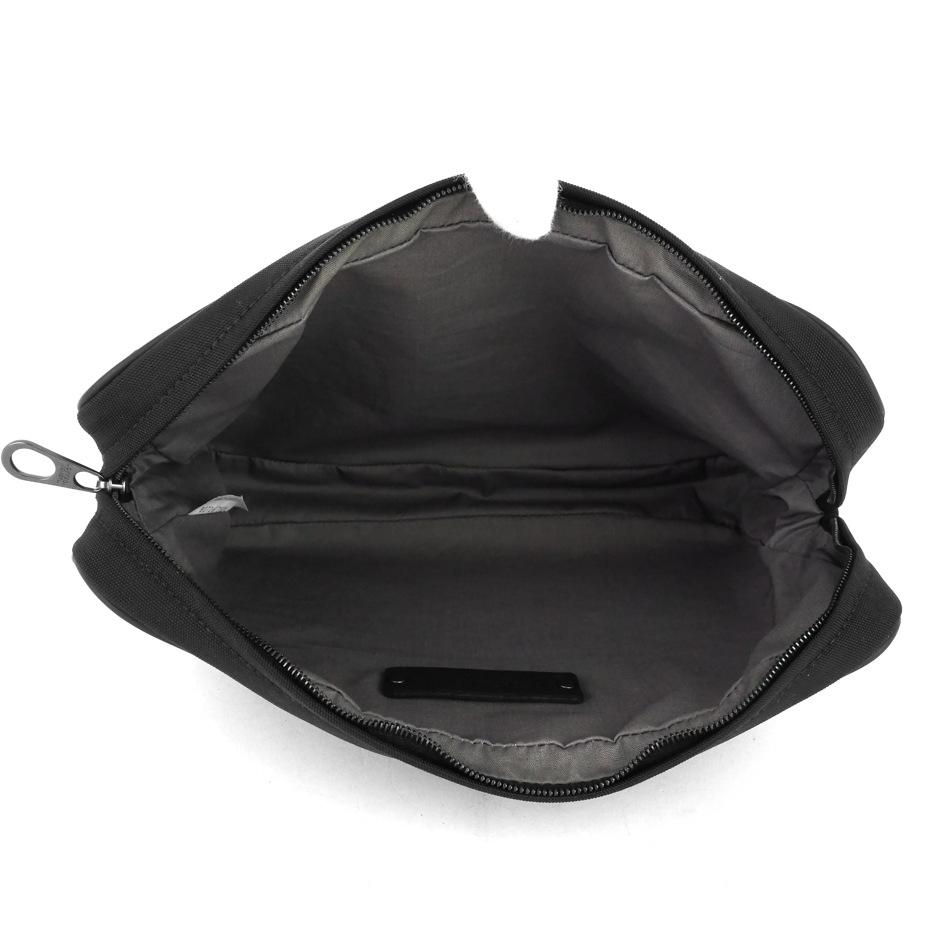 Intrecciato Leather and Nylon Pouch