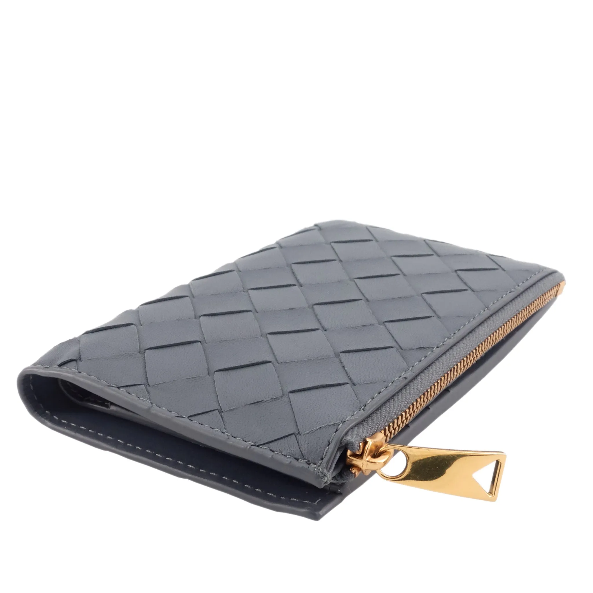 Intrecciato Leather Medium Bifold Wallet