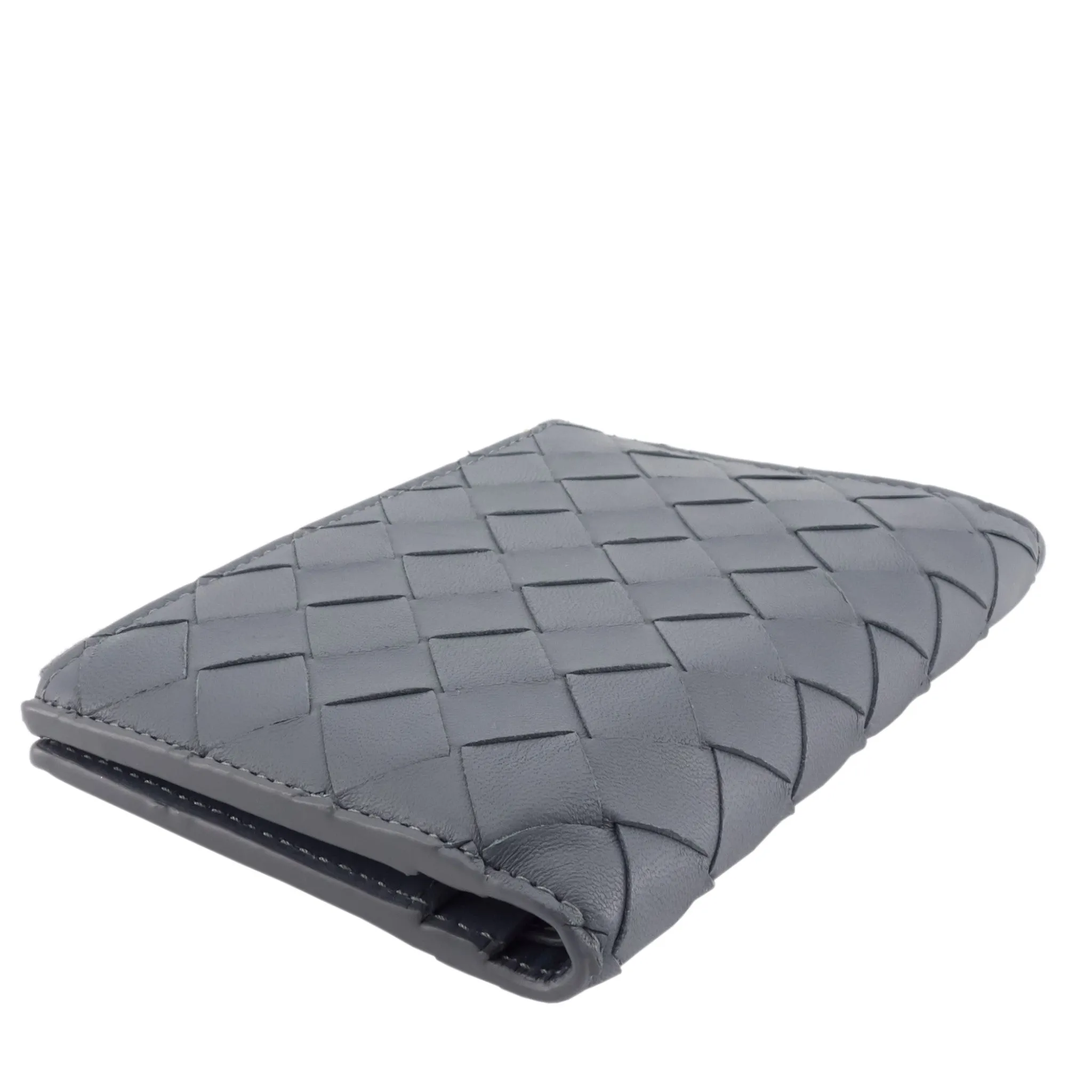 Intrecciato Leather Medium Bifold Wallet