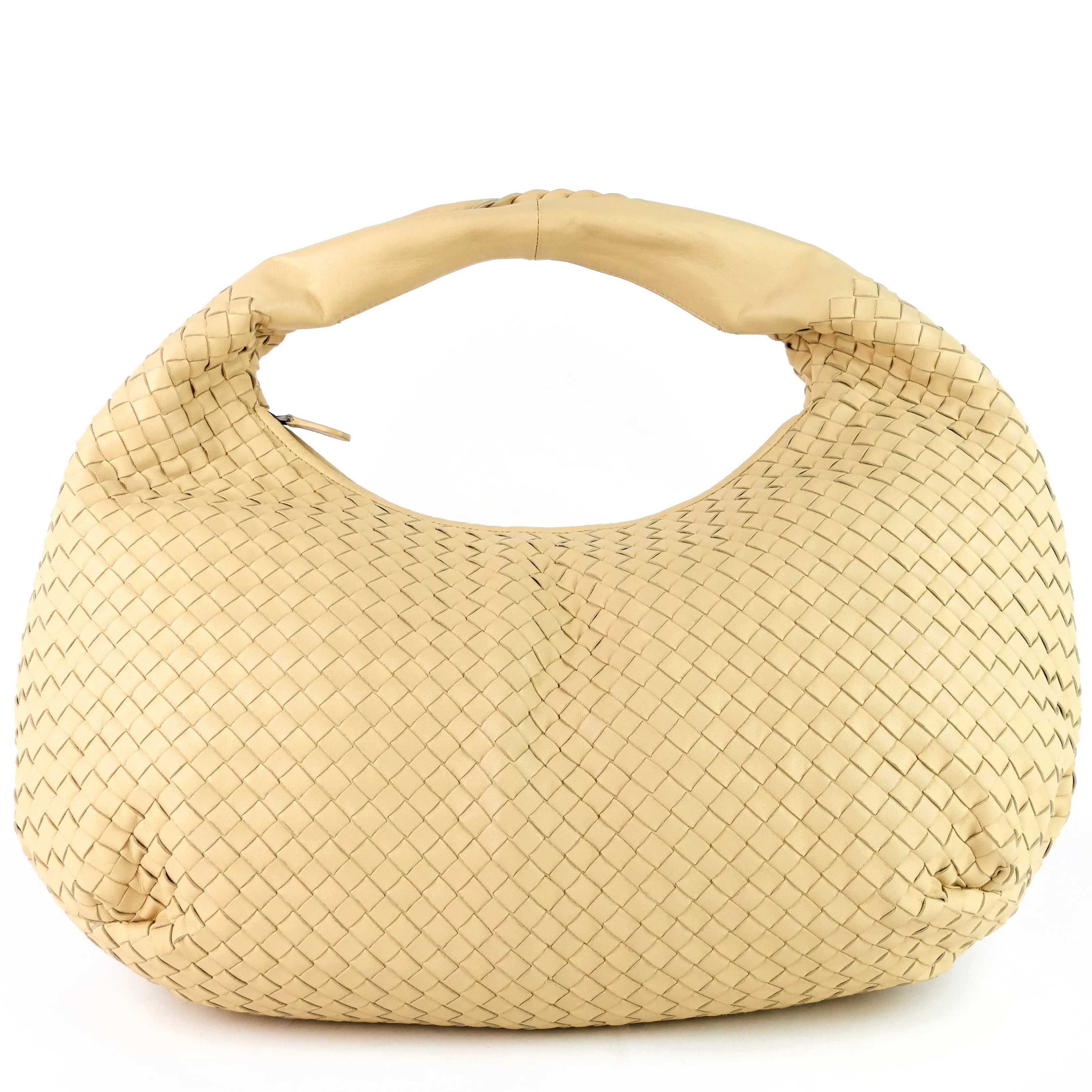 Intrecciato Nappa Leather Belly Hobo Bag