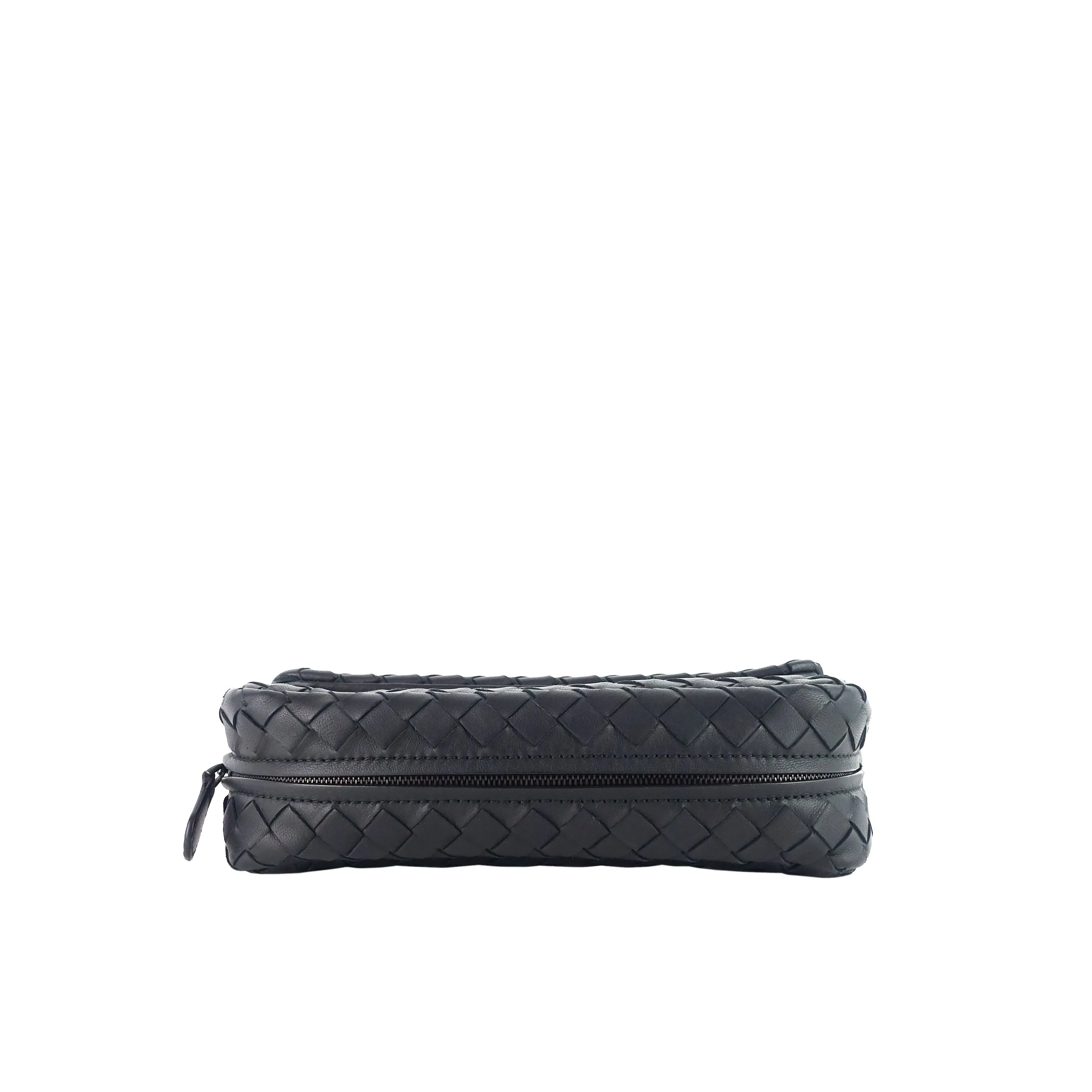 Intrecciato Nappa Leather Expandable Chain Crossbody Bag
