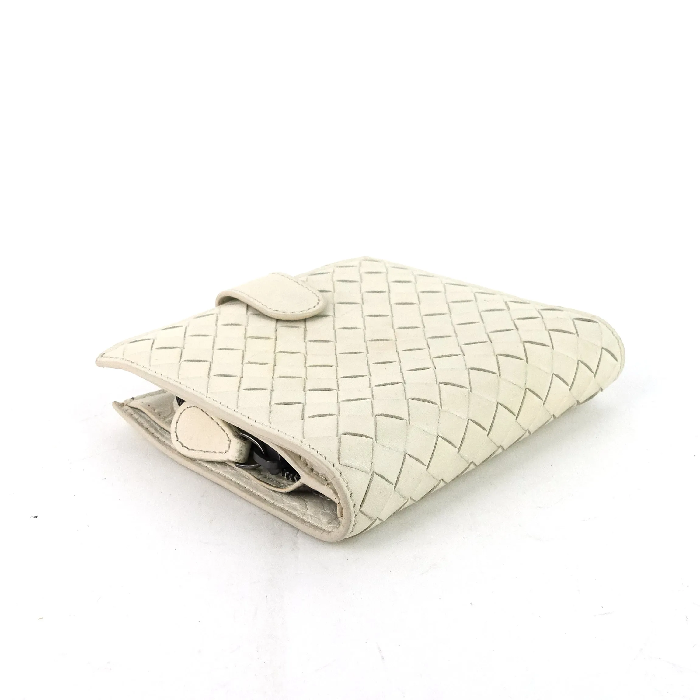 Intrecciato Nappa Leather French Flap Wallet