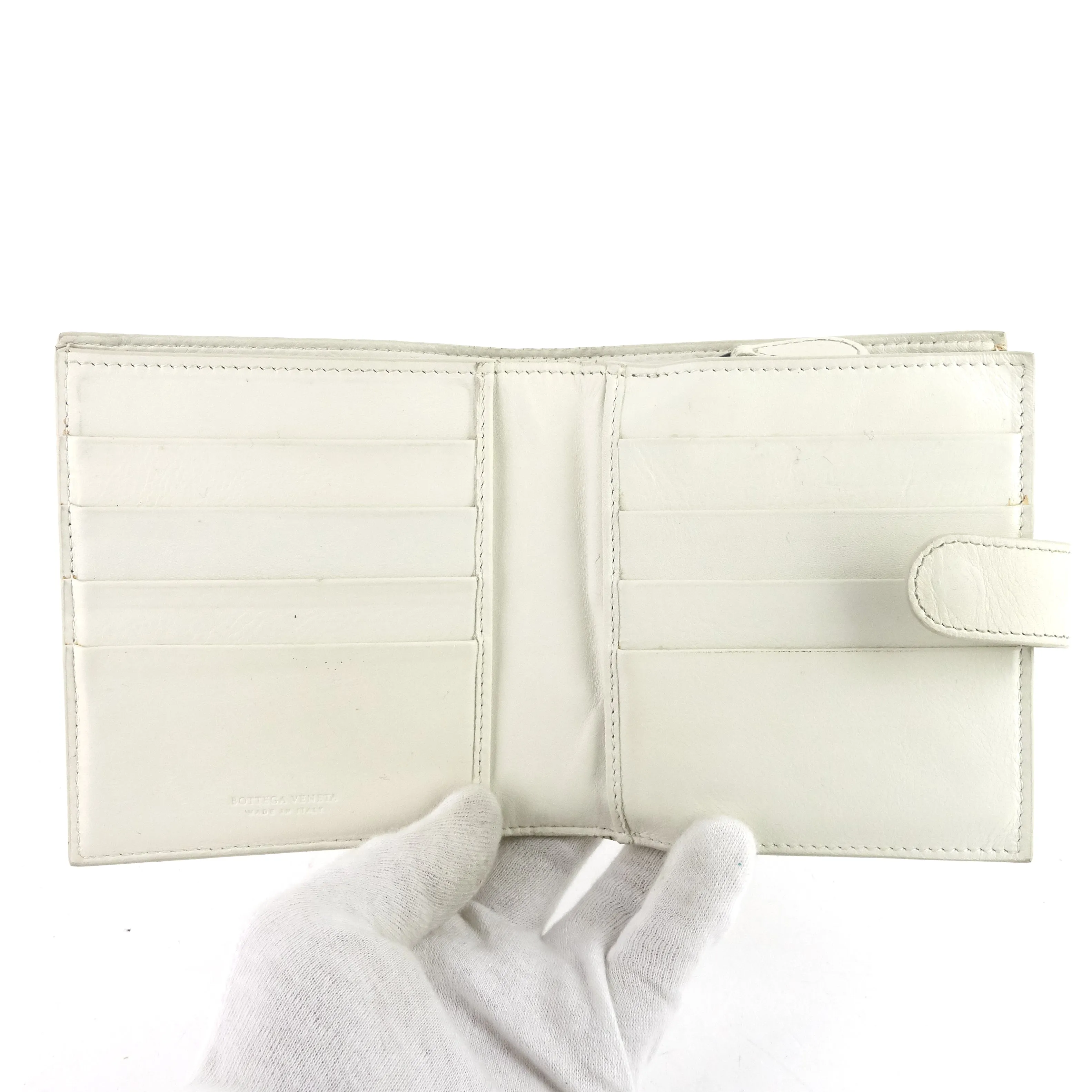 Intrecciato Nappa Leather French Flap Wallet