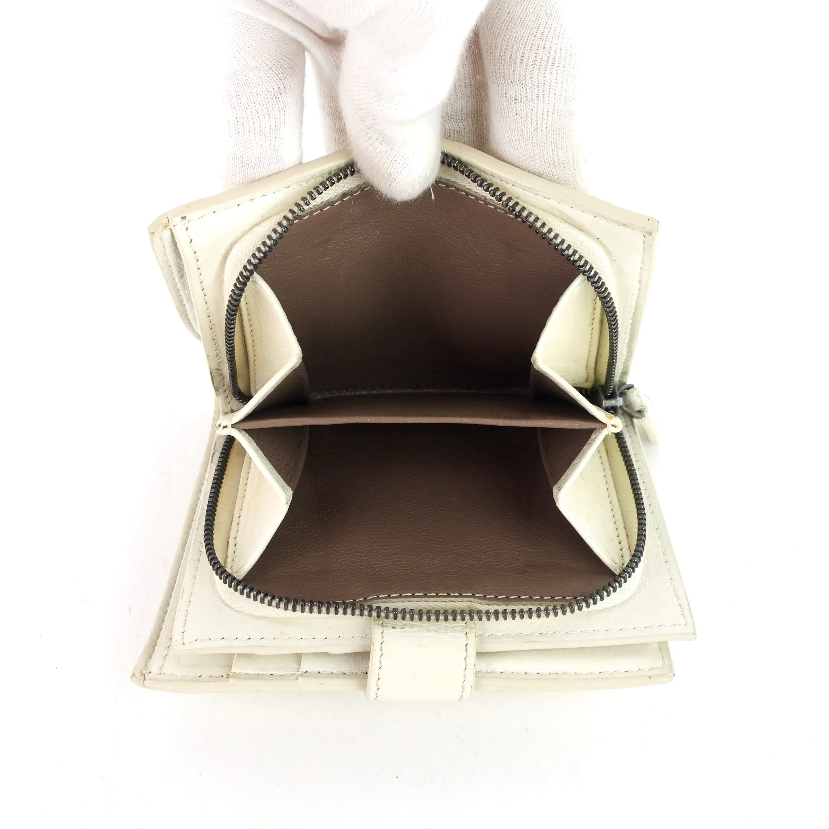 Intrecciato Nappa Leather French Flap Wallet