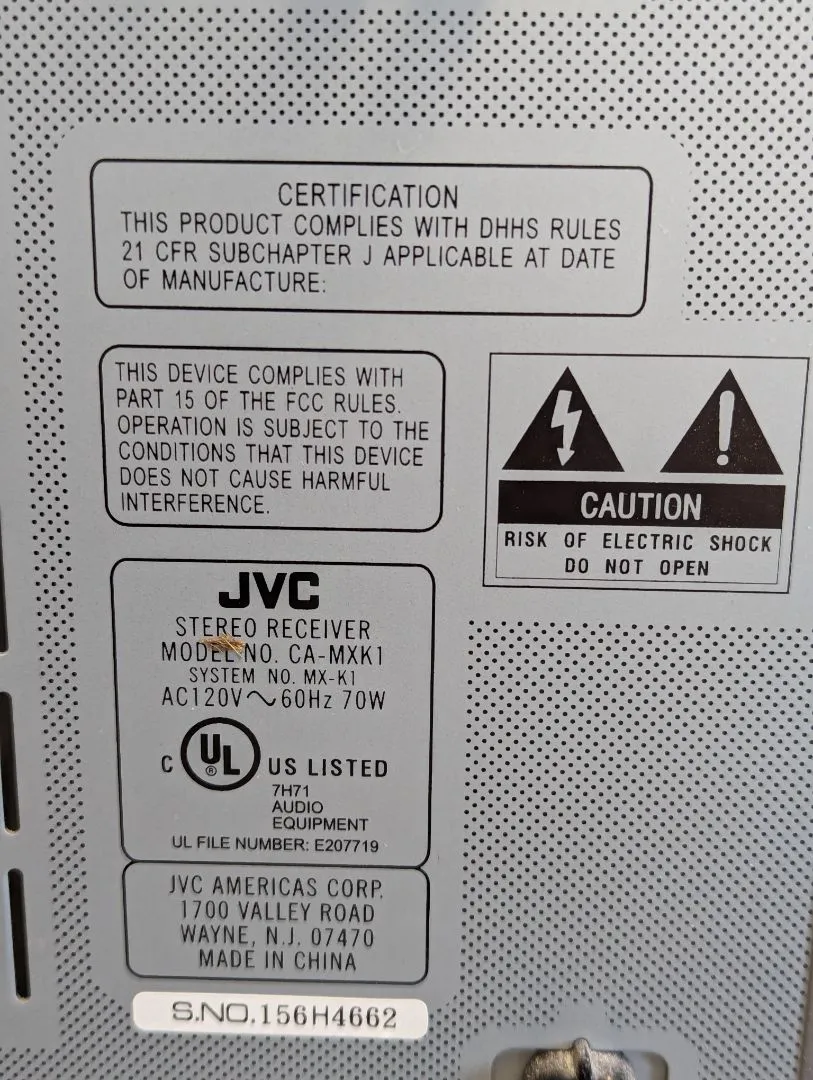 JVC MX-K3 Double Cassette Stereo