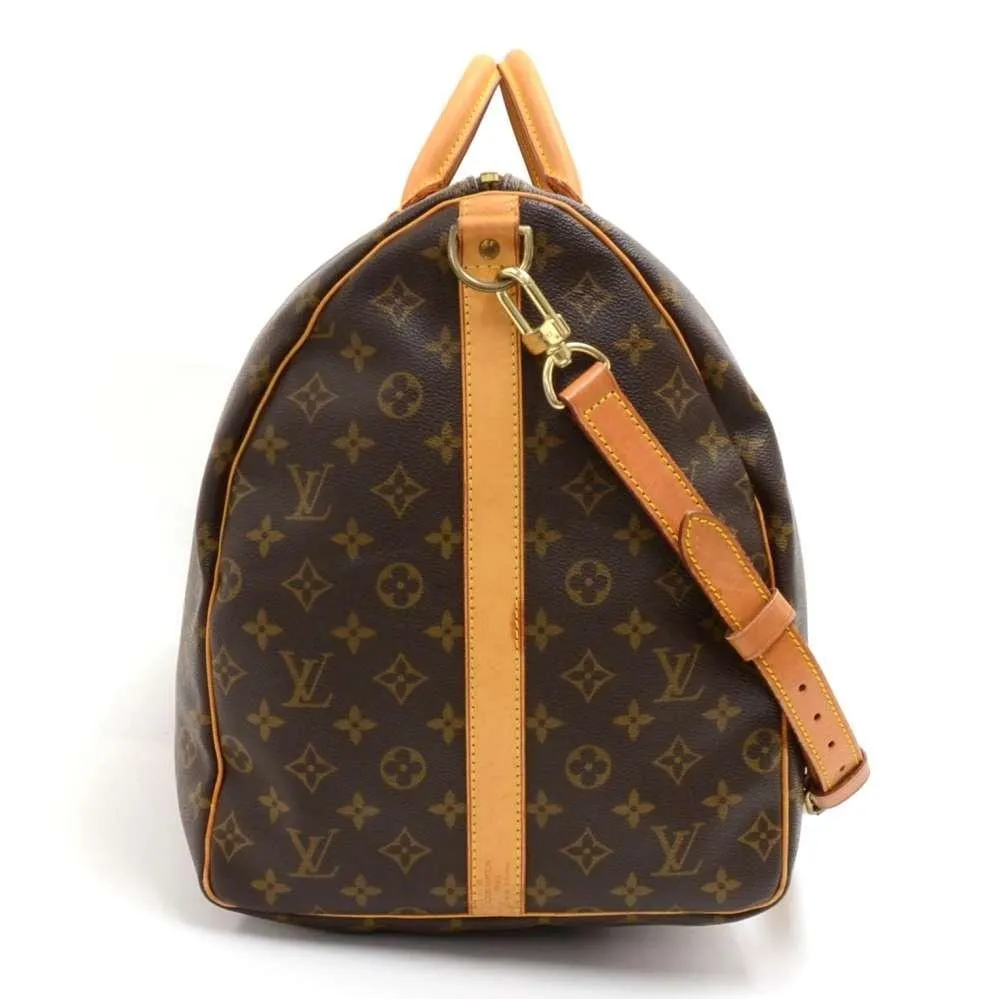 Keepall 60 Bandouliere Monogram Canvas Travel Bag with Strap