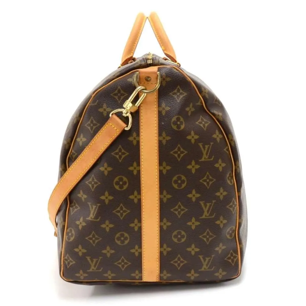 Keepall 60 Bandouliere Monogram Canvas Travel Bag with Strap