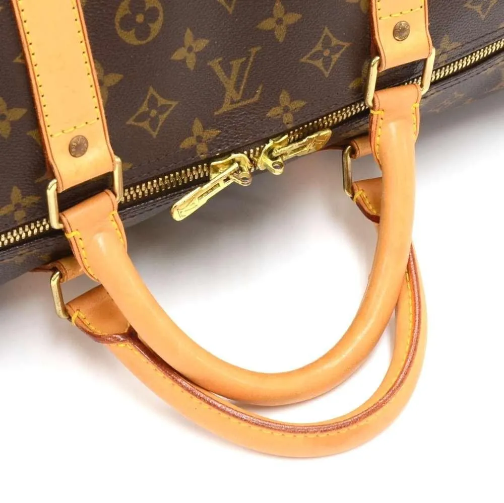 Keepall 60 Bandouliere Monogram Canvas Travel Bag with Strap