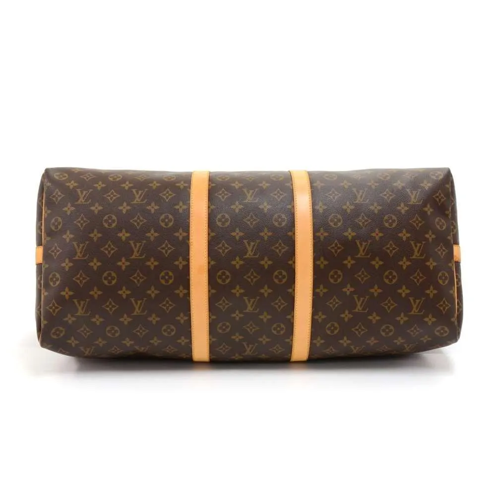 Keepall 60 Bandouliere Monogram Canvas Travel Bag with Strap