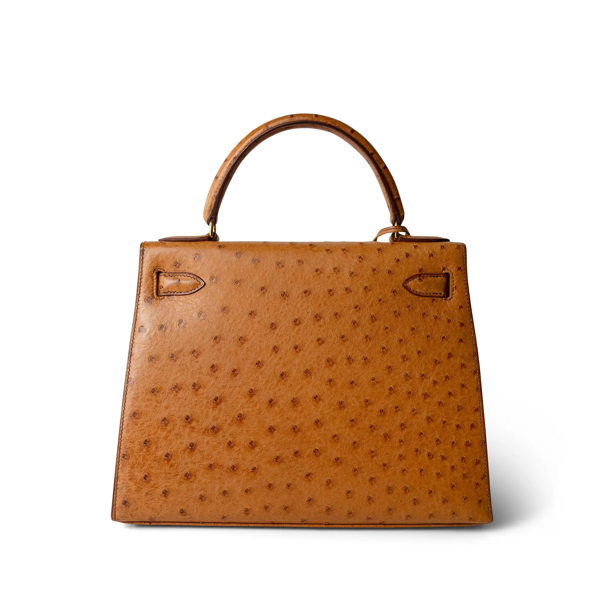 Kelly Sellier 28 Natural Ostrich Gold Plated (X) Stamp