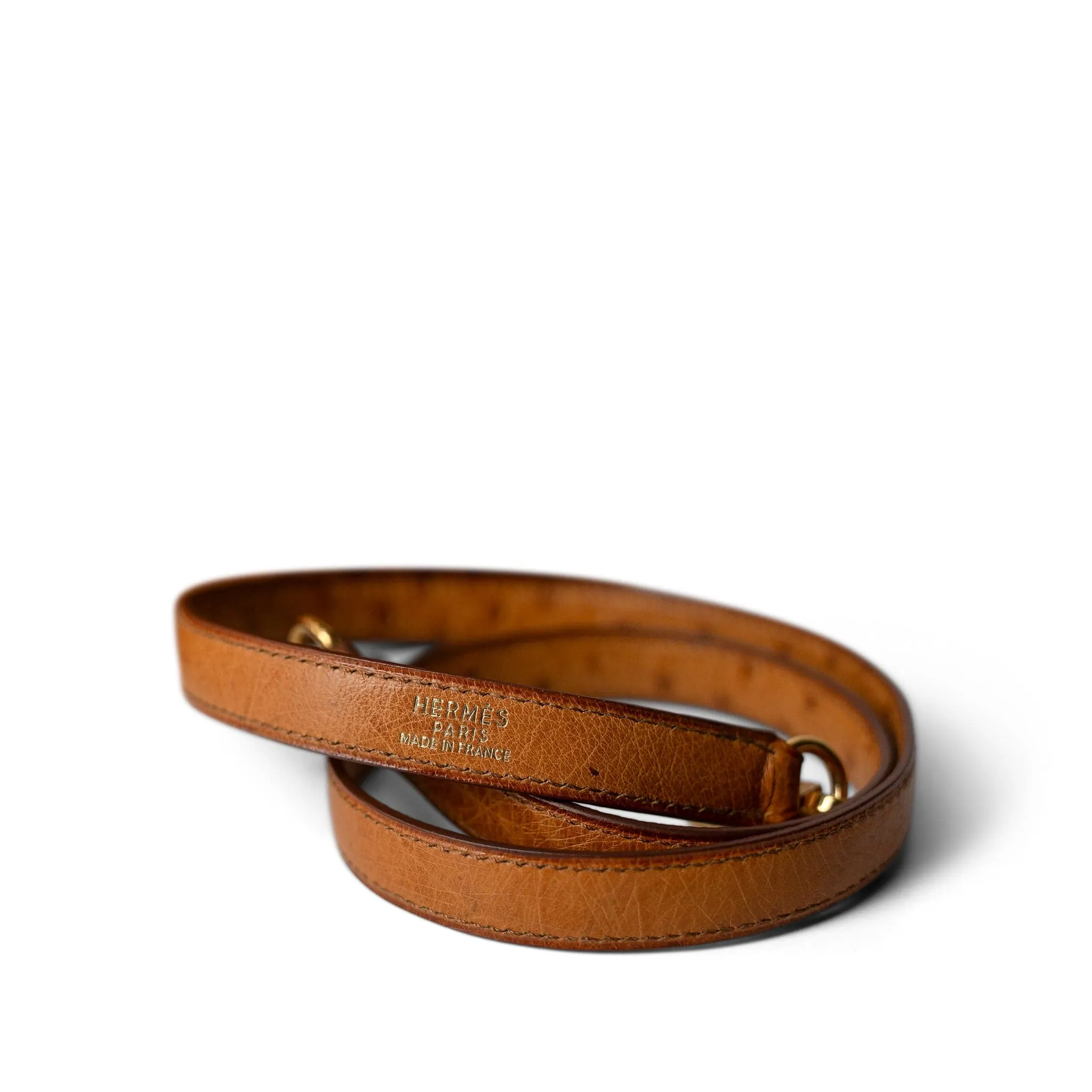 Kelly Sellier 28 Natural Ostrich Gold Plated (X) Stamp