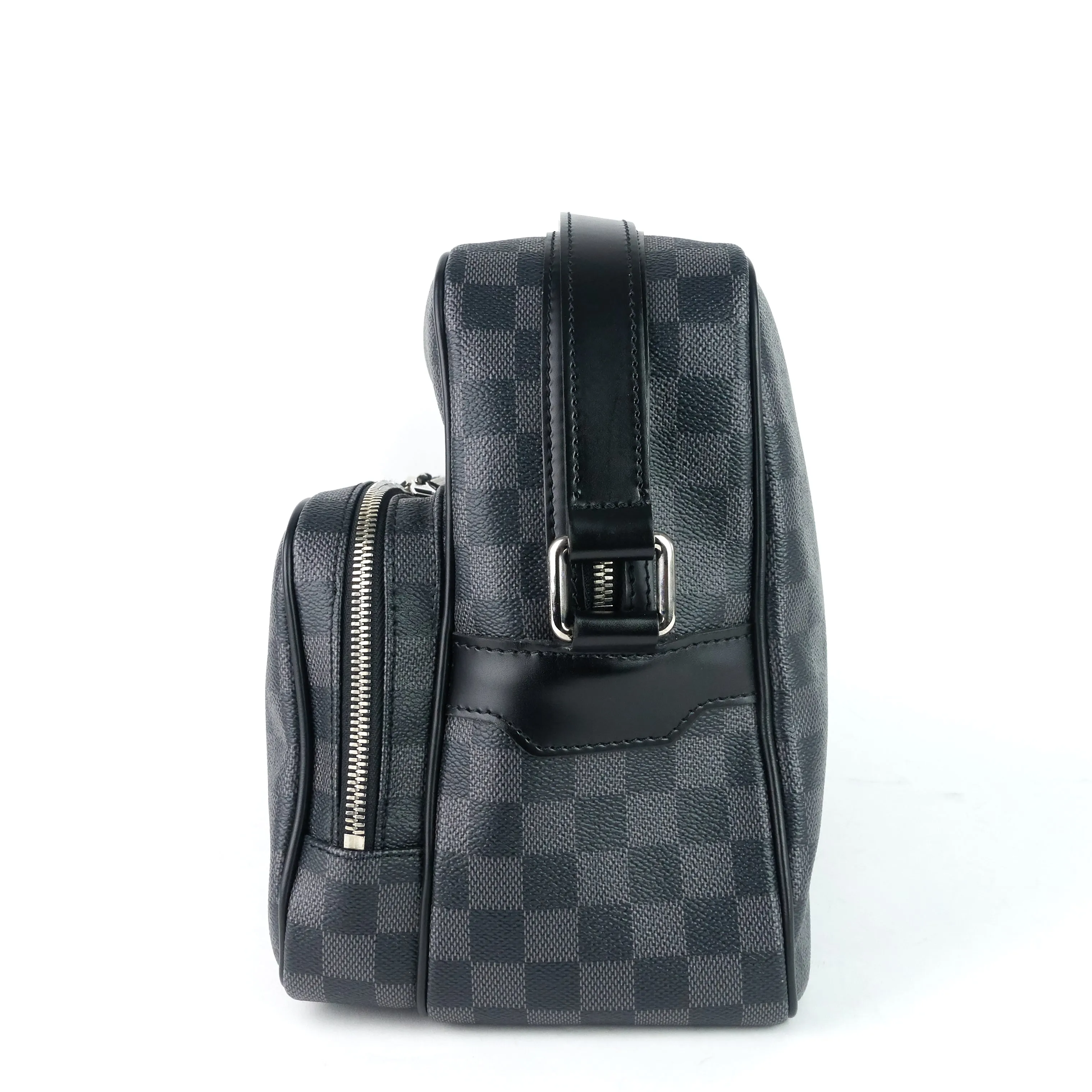Leoh Damier Graphite Canvas Messenger Bag