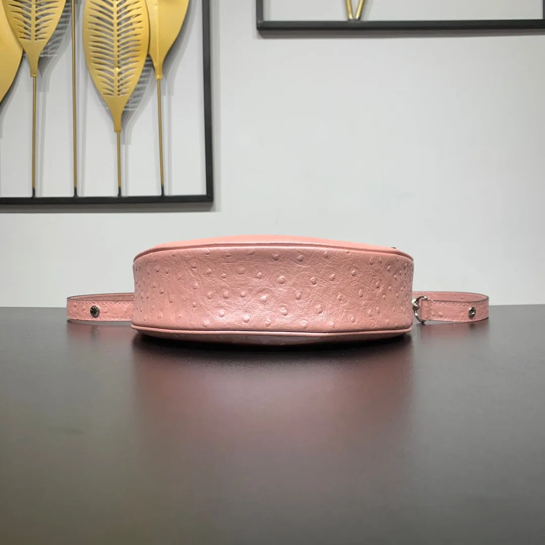 Louis Vuitton LOOP 23 IN PEACH PINK OSTRICH LEATHER SILVER HARDWARE