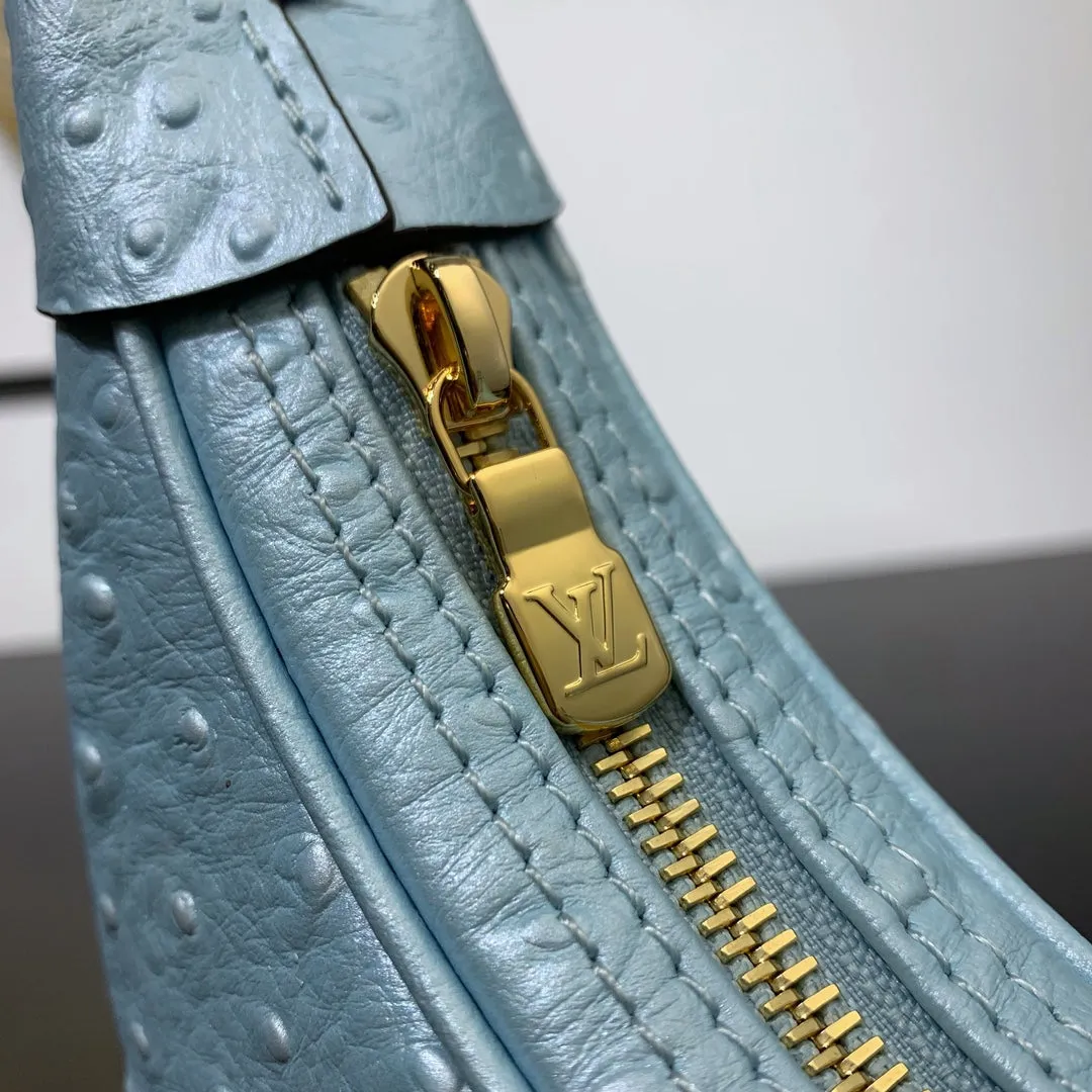Louis Vuitton LOOP 23 IN POWER BLUE OSTRICH LEATHER GOLD HARDWARE