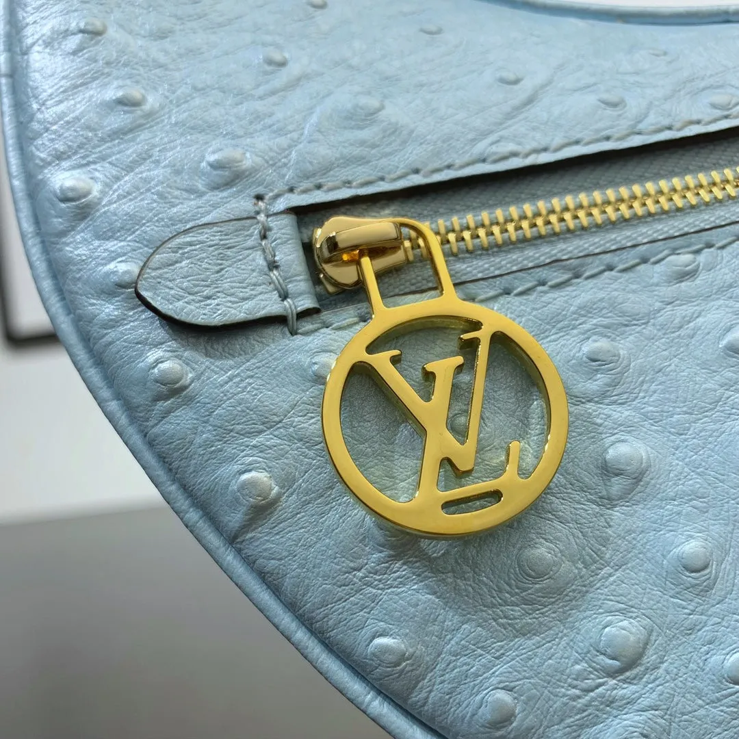 Louis Vuitton LOOP 23 IN POWER BLUE OSTRICH LEATHER GOLD HARDWARE