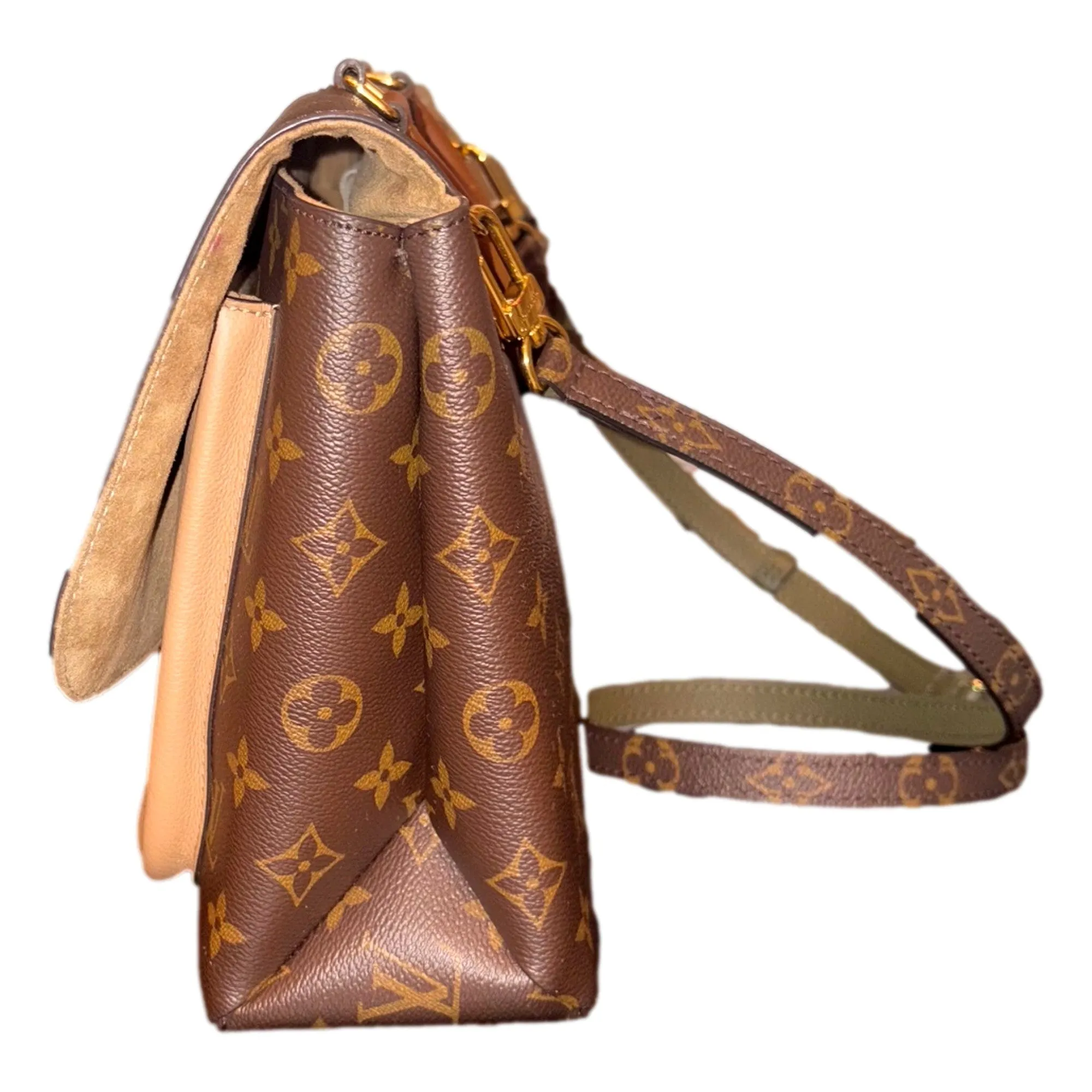 Louis Vuitton Marignan Handbag Monogram Canvas with Leather