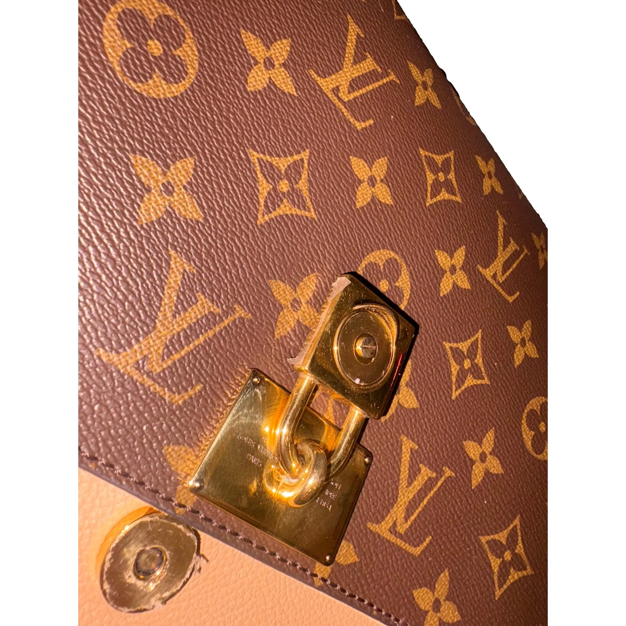 Louis Vuitton Marignan Handbag Monogram Canvas with Leather