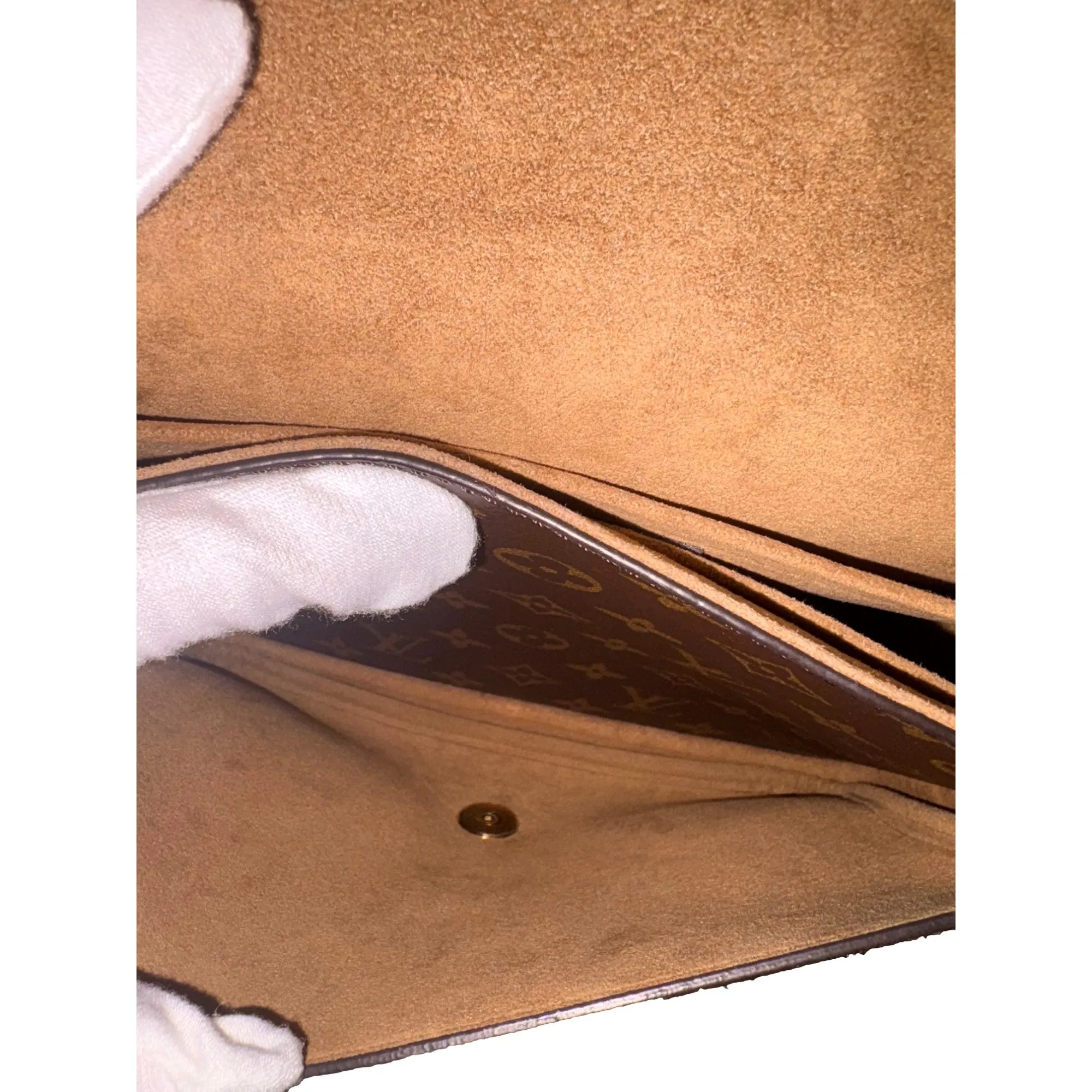 Louis Vuitton Marignan Handbag Monogram Canvas with Leather