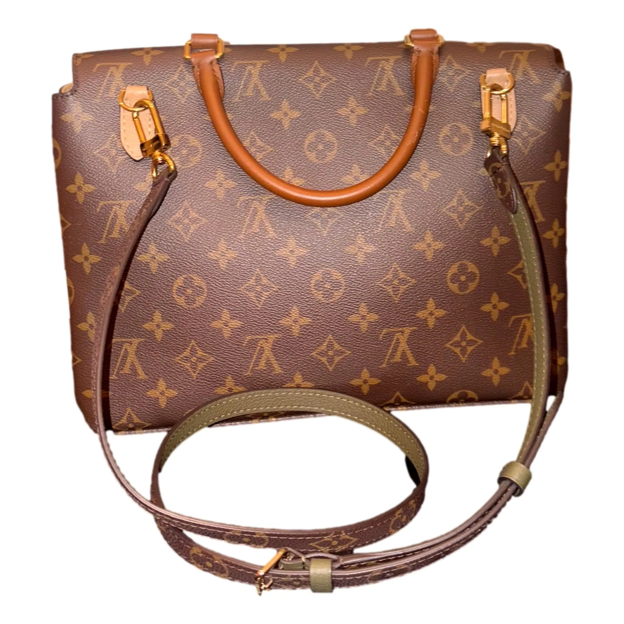 Louis Vuitton Marignan Handbag Monogram Canvas with Leather