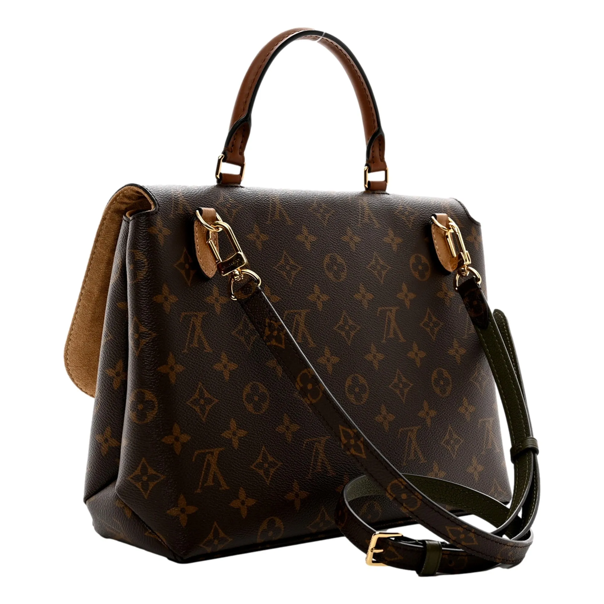 Louis Vuitton Marignan Handbag Monogram Canvas with Leather