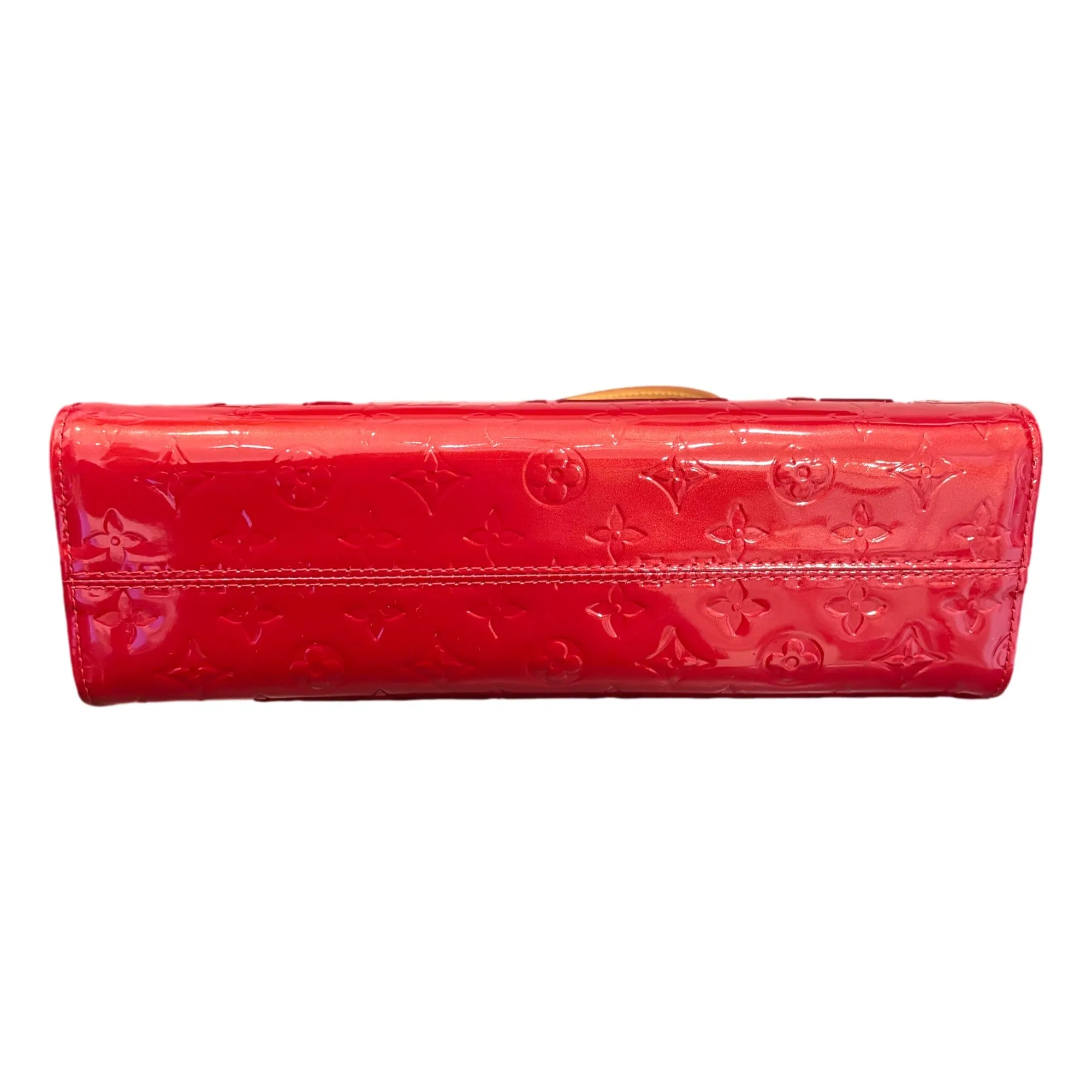 Louis Vuitton Red Roxbury Drive Handbag Monogram Vernis