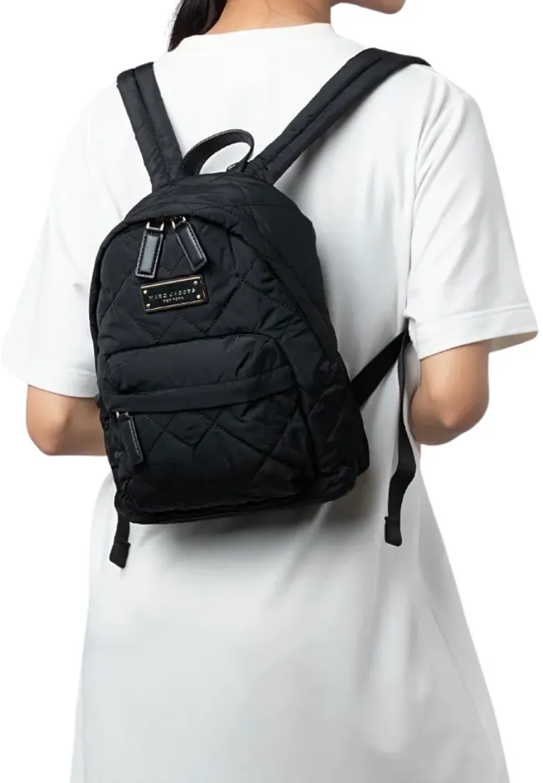Marc Jacobs Mini Quilted M0016679 Nylon Backpack In Black