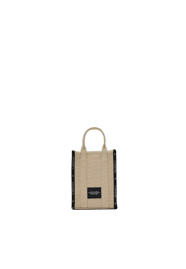 Marc Jacobs The Jacquard Phone Tote Bag In Warm Sand 2R3HCR027H01