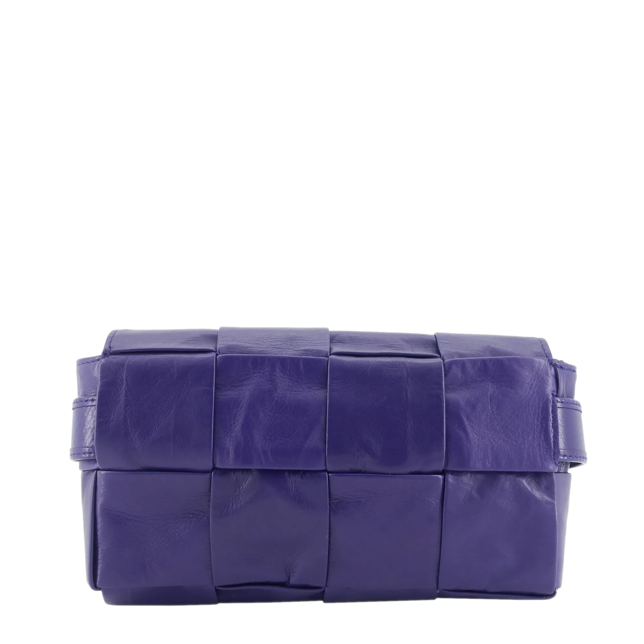 Maxi Intreccio Leather Cassette Belt Bag