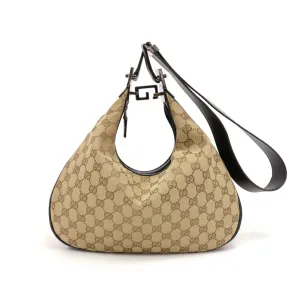 Monogram Canvas Convertible Hobo Bag