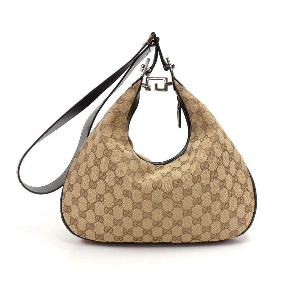 Monogram Canvas Convertible Hobo Bag