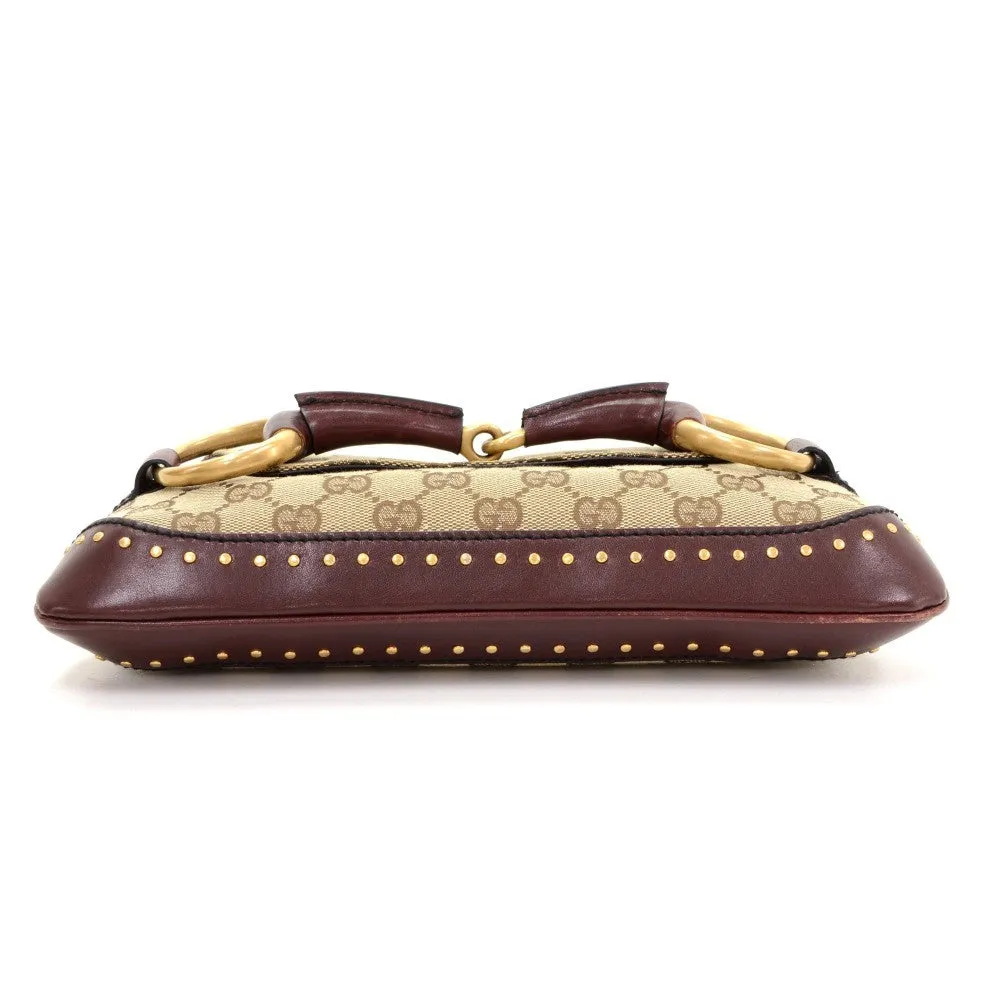Monogram Canvas Horsebit Clutch Bag