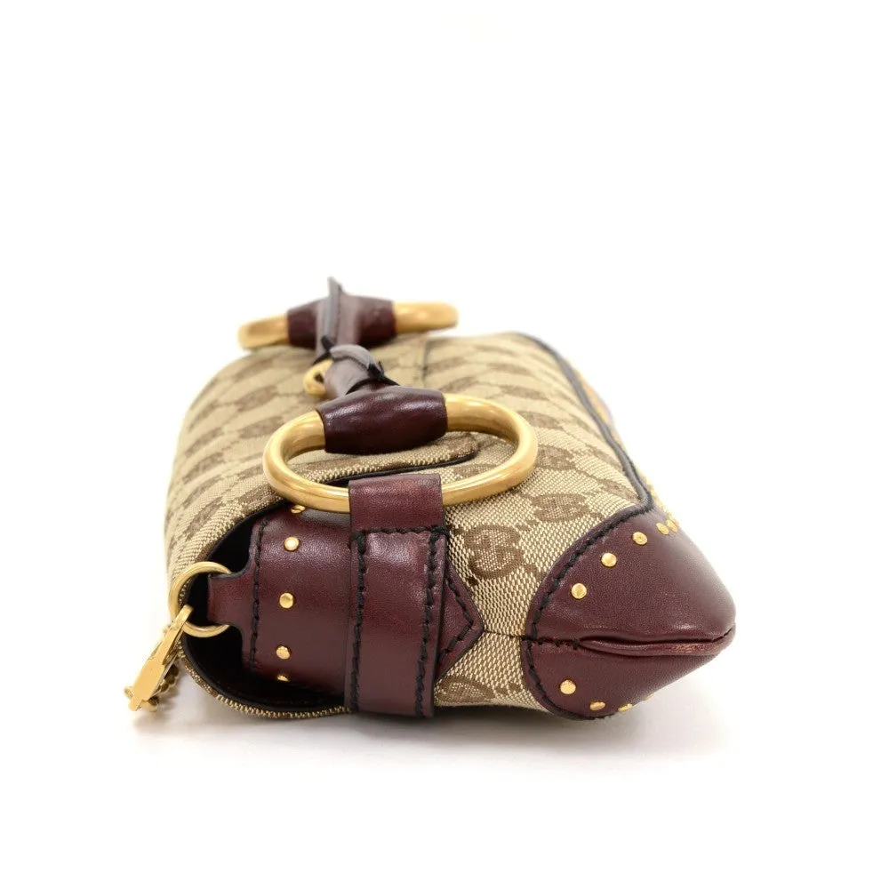 Monogram Canvas Horsebit Clutch Bag
