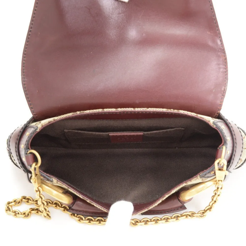 Monogram Canvas Horsebit Clutch Bag