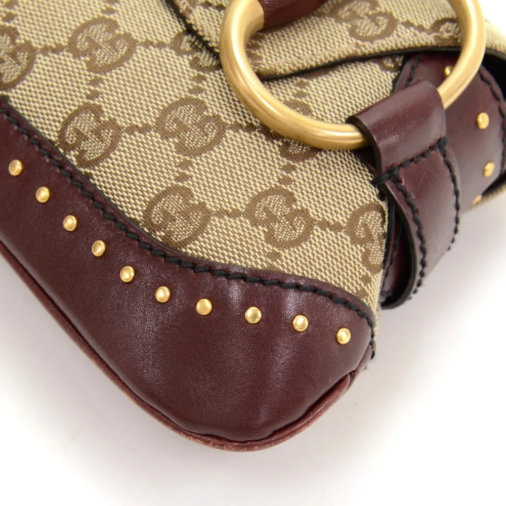 Monogram Canvas Horsebit Clutch Bag