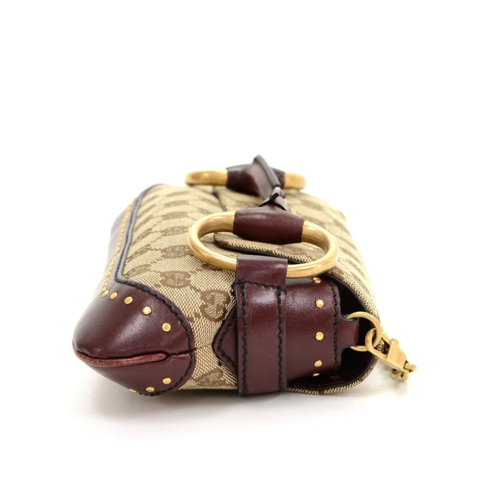 Monogram Canvas Horsebit Clutch Bag