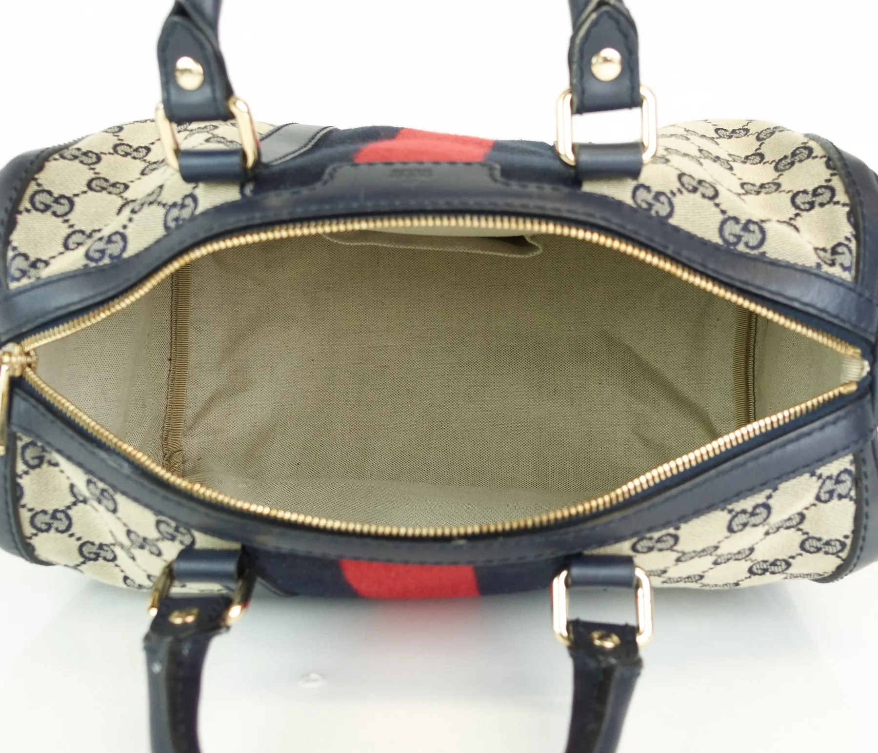 Monogram Canvas Web Boston Bag with Strap
