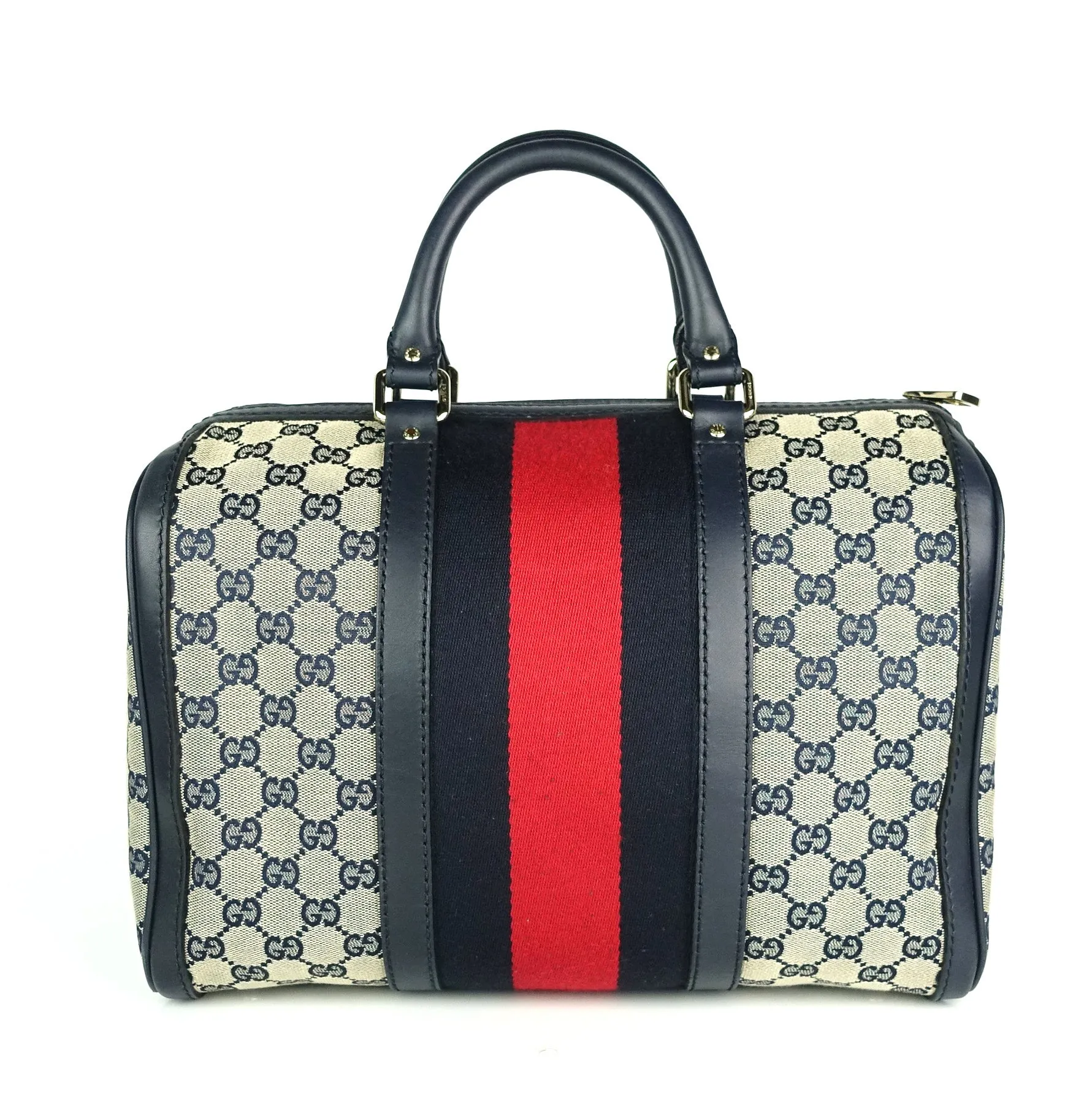 Monogram Canvas Web Boston Bag with Strap