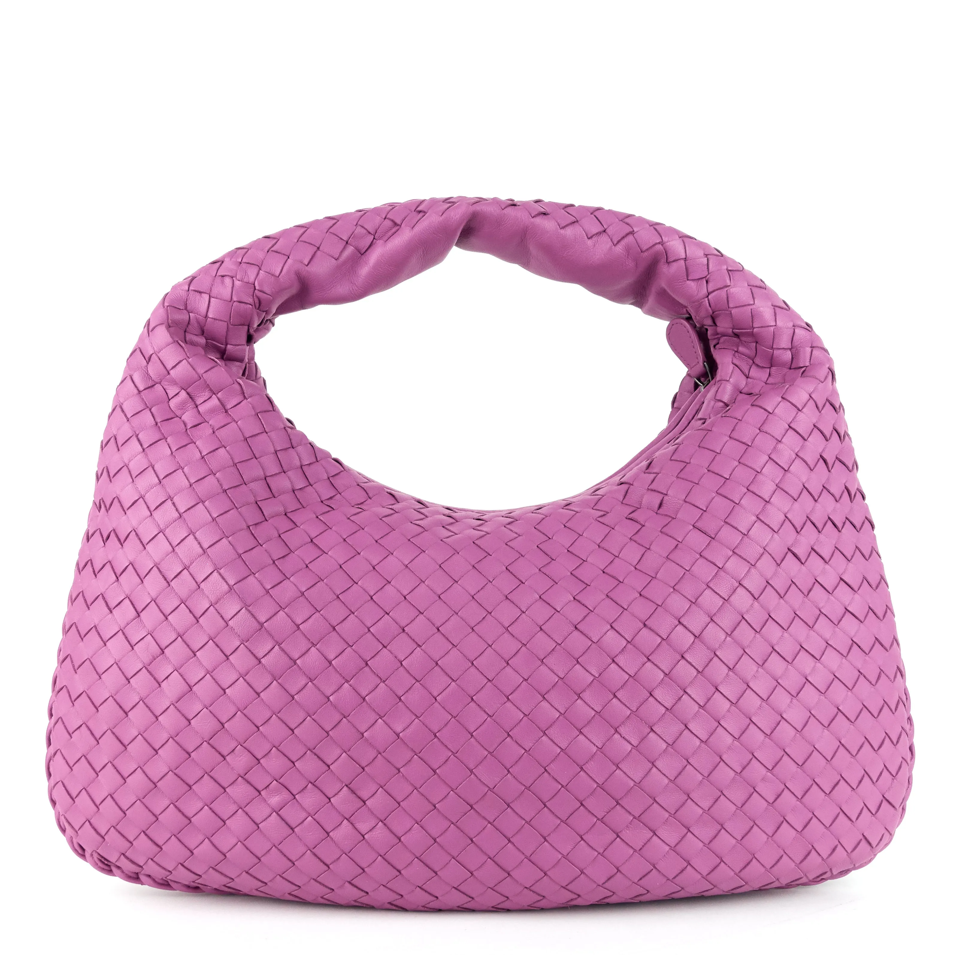 Nappa Leather Intrecciato Medium Hobo Bag