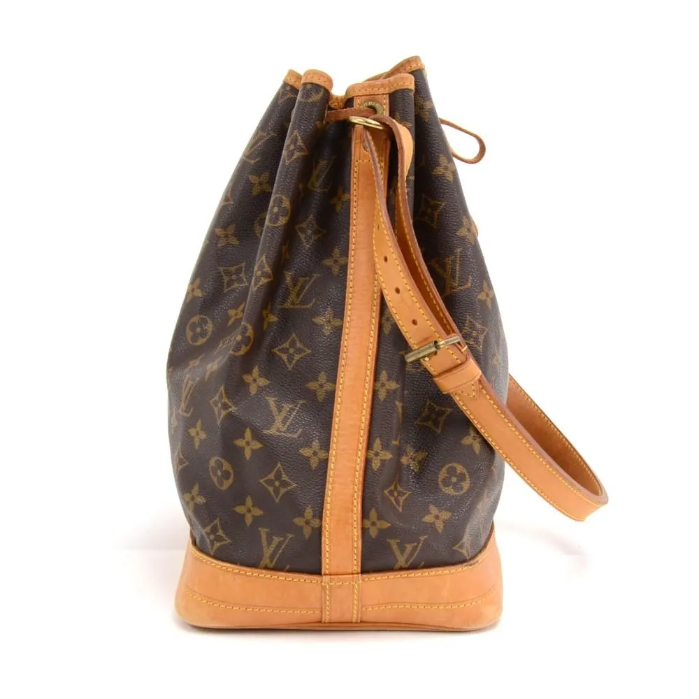 Noe Large Monogram Canvas Shoulder Bag