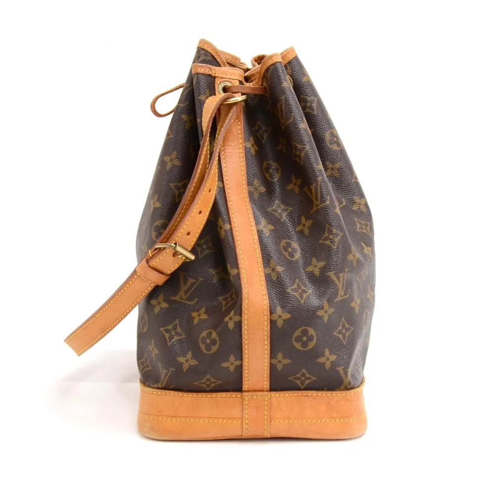 Noe Large Monogram Canvas Shoulder Bag