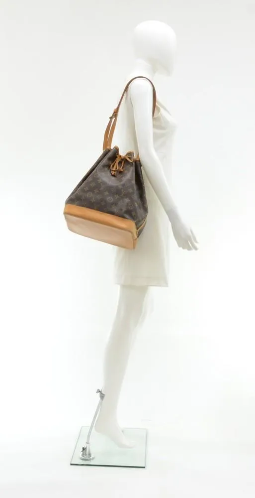 Noe Large Monogram Canvas Shoulder Bag