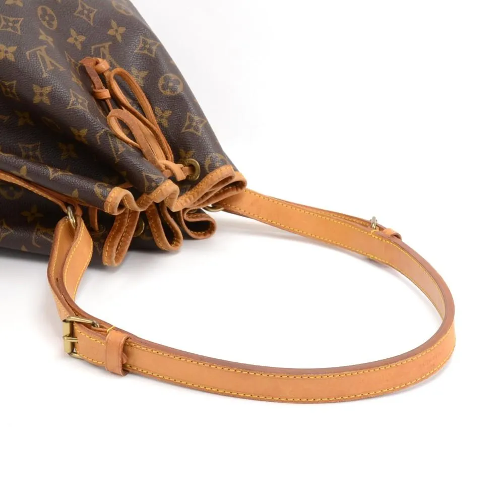 Noe Large Monogram Canvas Shoulder Bag