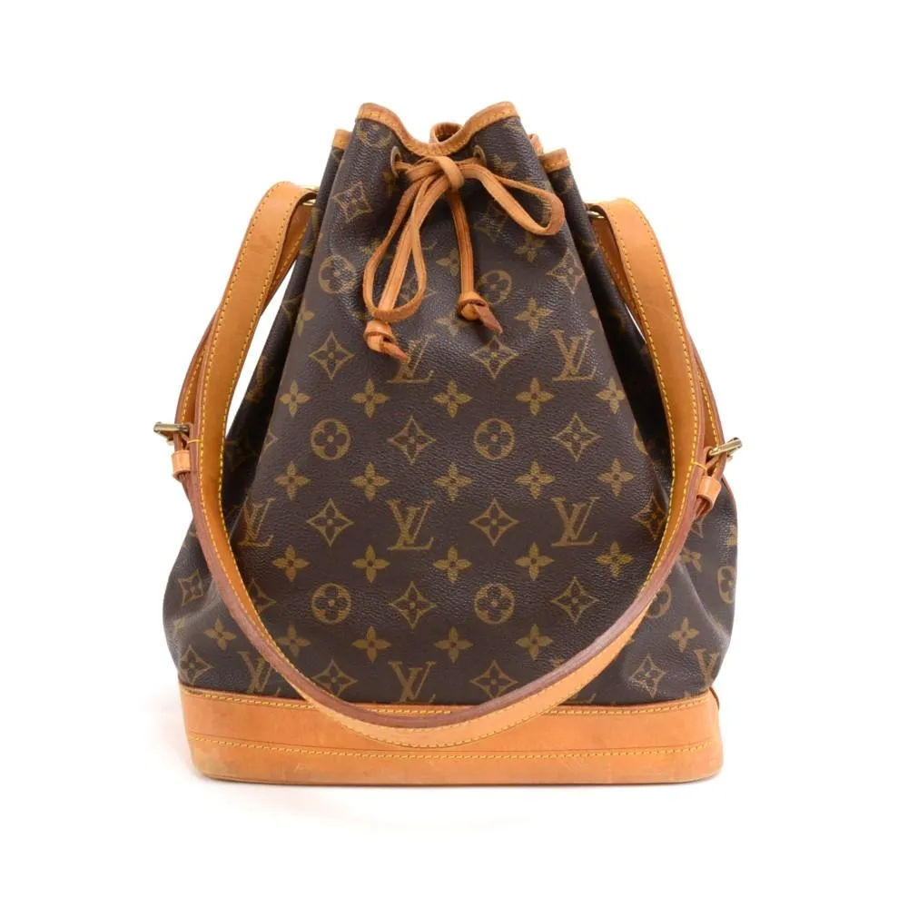 Noe Large Monogram Canvas Shoulder Bag