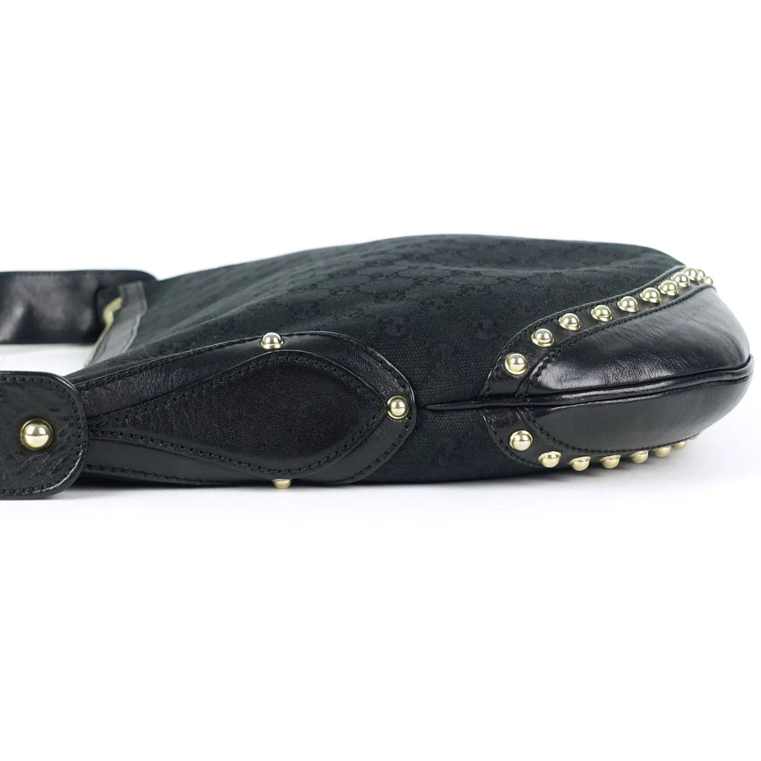 Pelham Web Monogram Canvas Hobo Bag