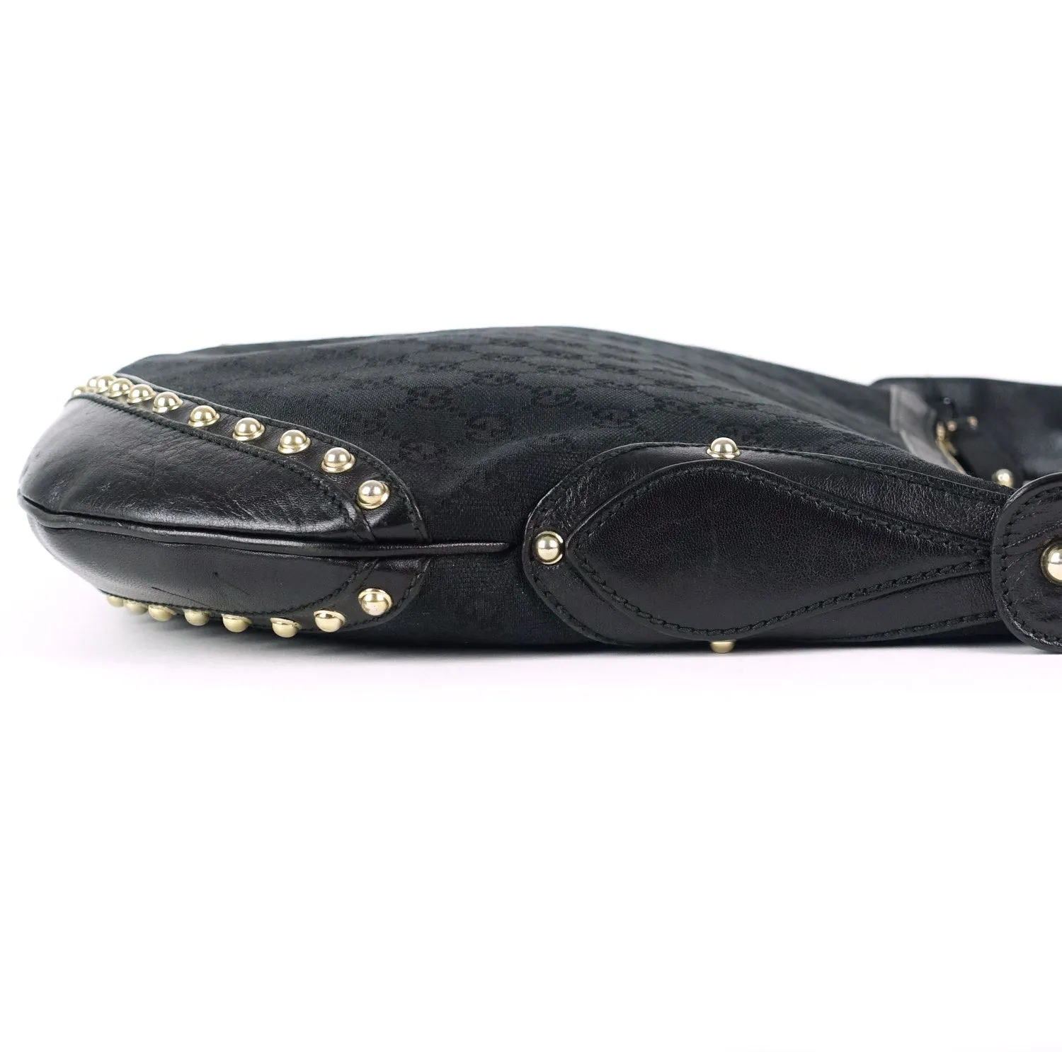 Pelham Web Monogram Canvas Hobo Bag