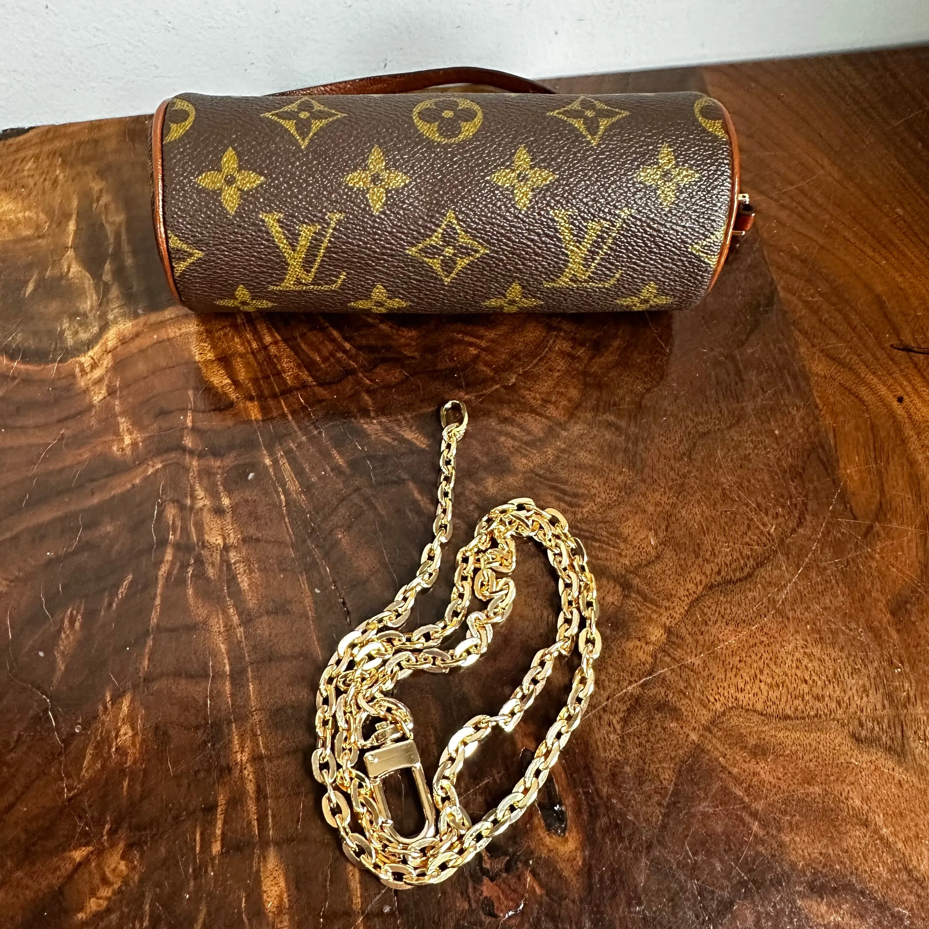 The Junco Pouch - Vintage LV Monogram Papillon