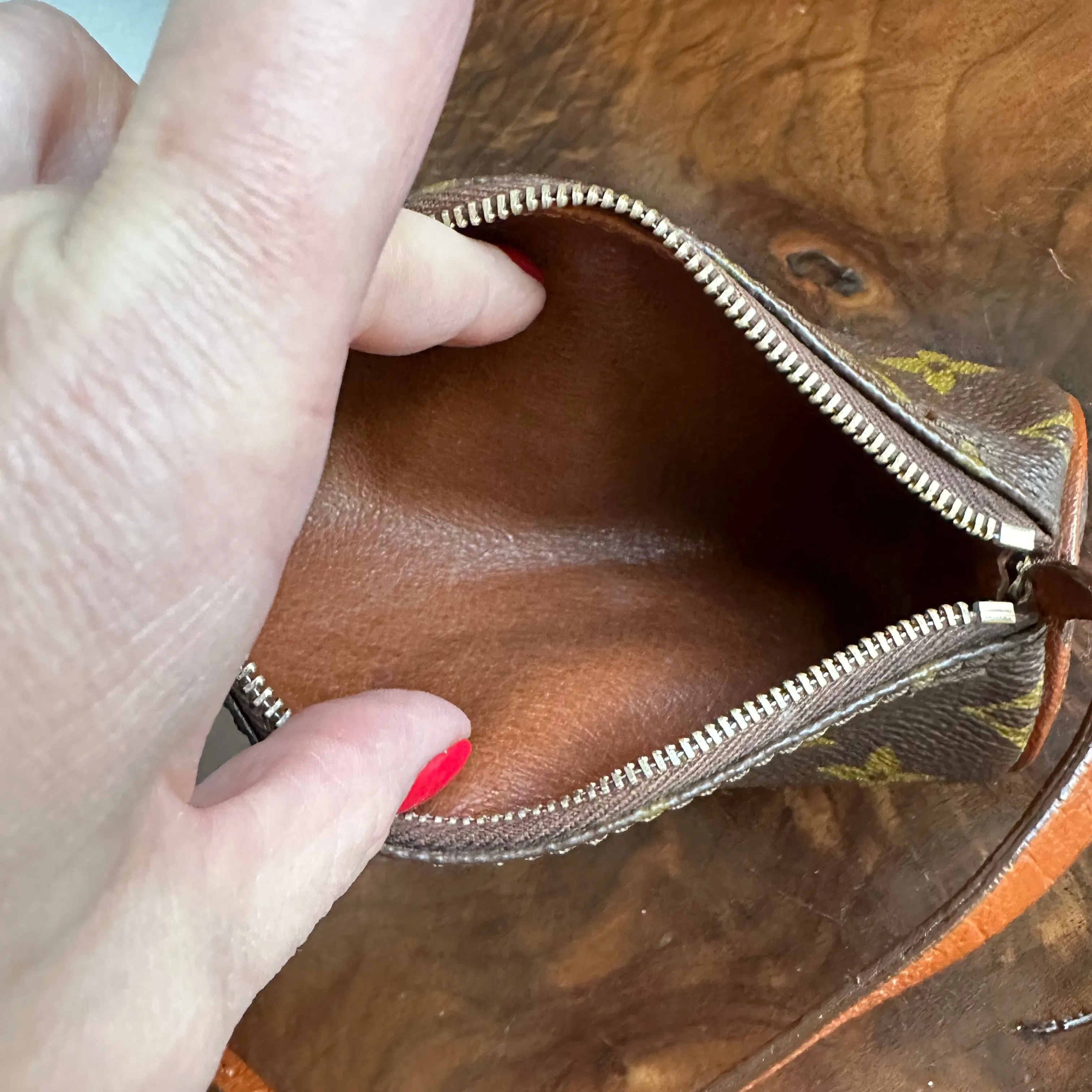 The Junco Pouch - Vintage LV Monogram Papillon