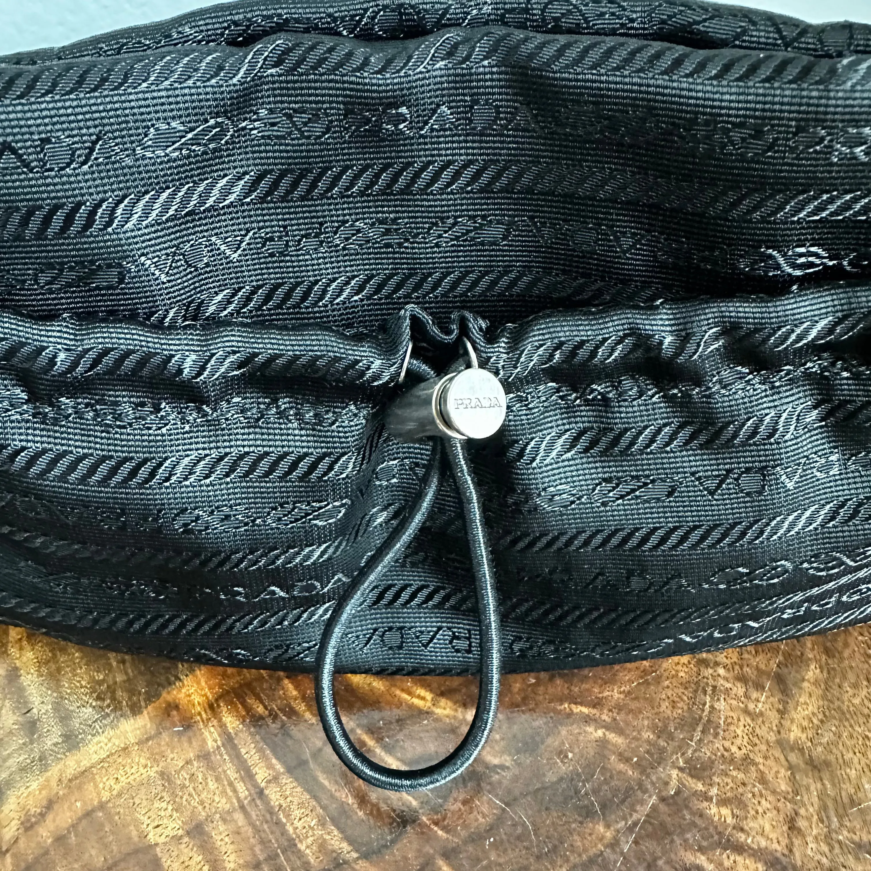 The Junco Pouch - Vintage Prada in Black