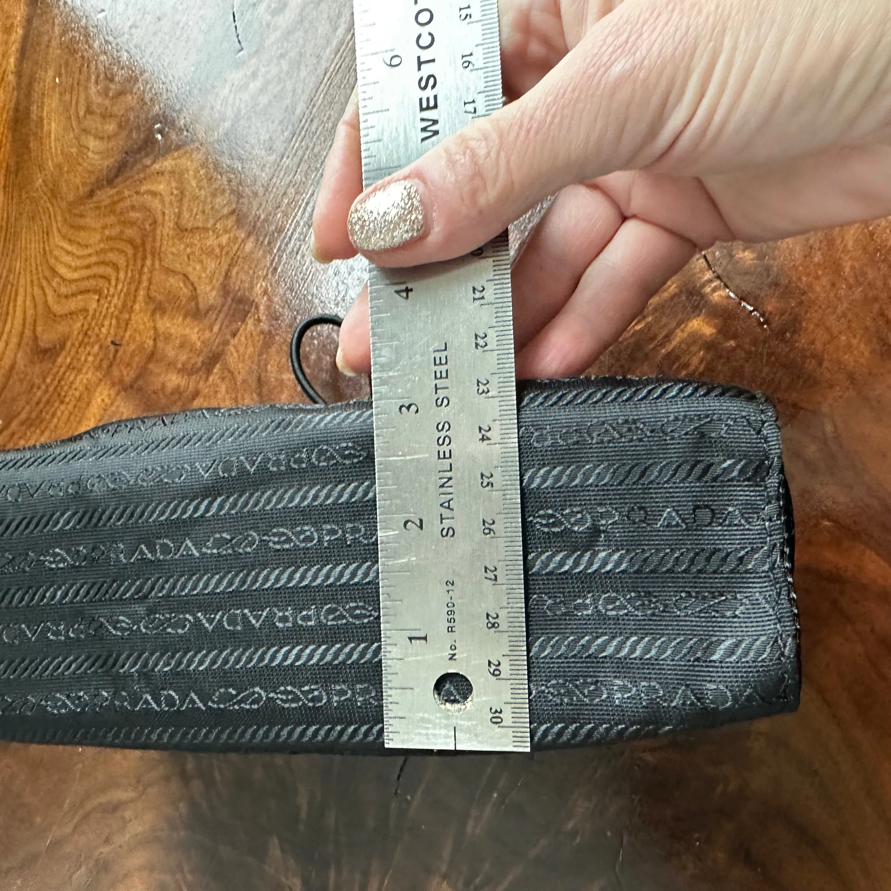 The Junco Pouch - Vintage Prada in Black