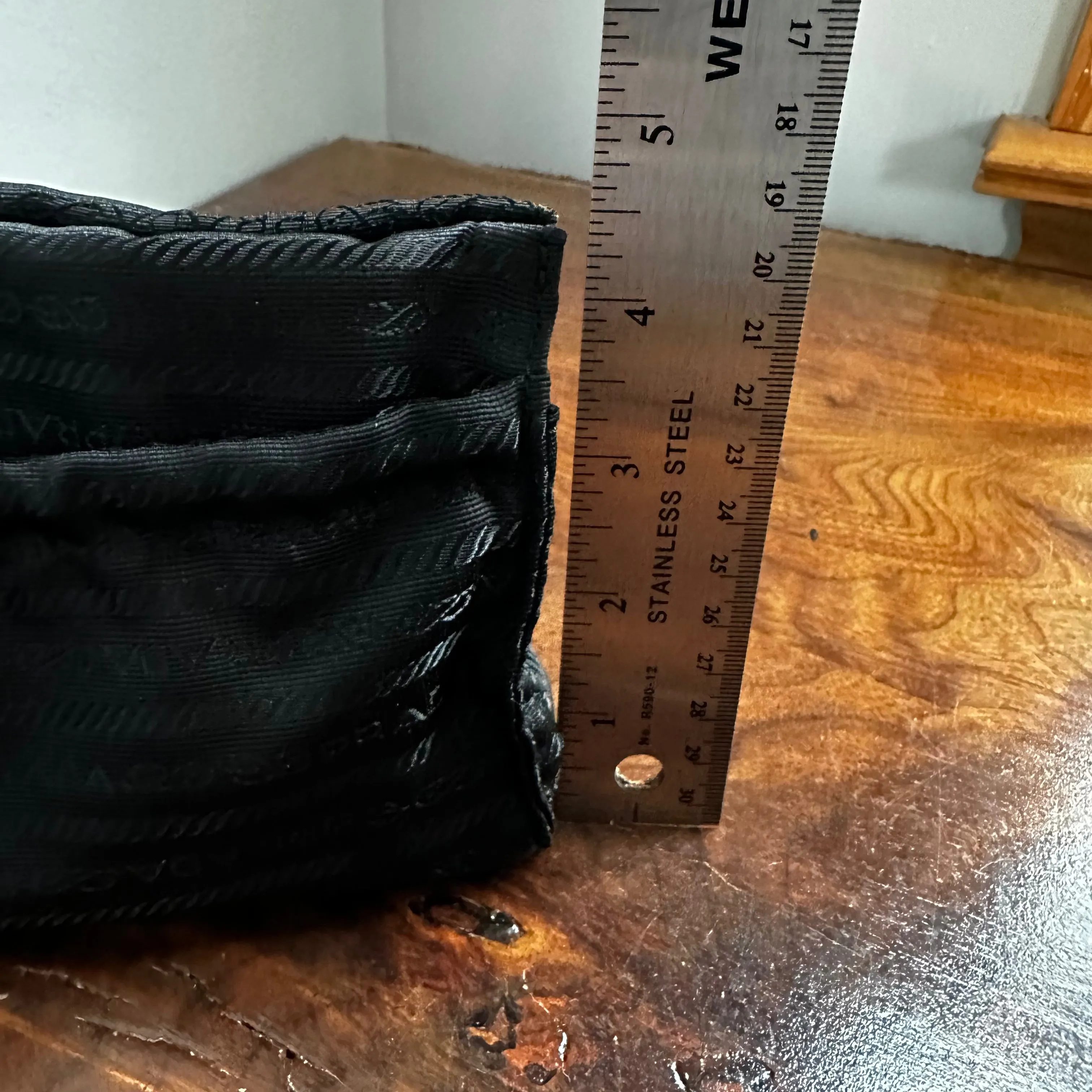 The Junco Pouch - Vintage Prada in Black